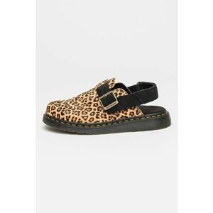 Saboti unisex de piele intoarsa cu animal print imagine