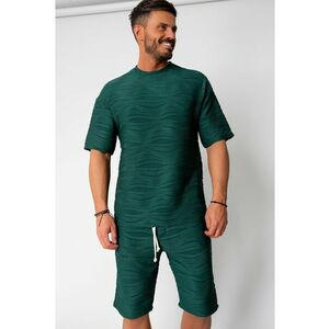 Set tricou si pantalon scurt Bottle Green 15296 imagine
