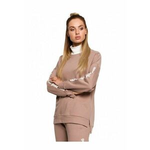 Bluza de dama Cu guler - Bumbac - Poliester - Nude - Alb - imagine
