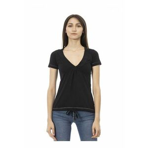 Tricou slim fit cu decolteu in V imagine