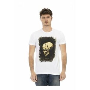 Tricou cu decolteu la baza gatului si imprimeu imagine