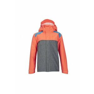 Geaca Ski JUNIOR - culoare portocaliu/gri imagine