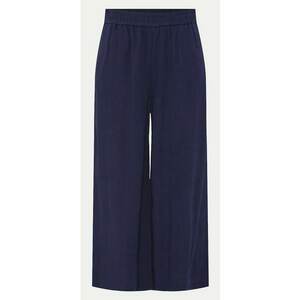 Pantaloni dama - 303709853 - Albastru inchis - Viscoza imagine