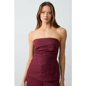 Top de in cu croiala slim-fit imagine