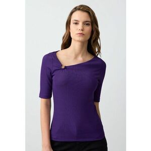 Camasa slim-fit cu decolteu asimetric imagine