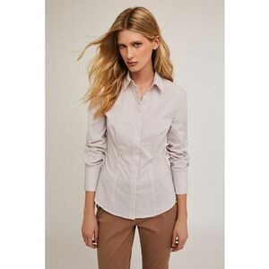 Camasa din poplin cu model in dungi imagine