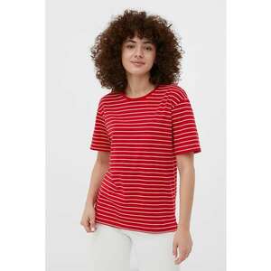 Tricou cu dungi si decolteu la baza gatului imagine
