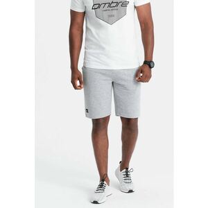 Pantaloni scurti din amestec de bumbac cu aspect texturat imagine