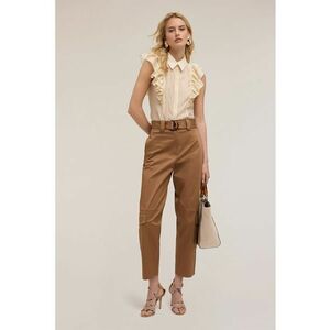 Pantaloni cargo crop cu talie inalta imagine