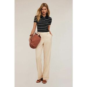 Pantaloni eleganti cu croiala dreapta imagine