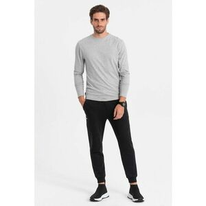 Bluza din bumbac cu decolteu la baza gatului imagine