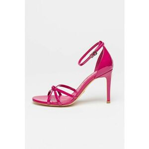 Sandale stiletto cu aspect lacuit imagine