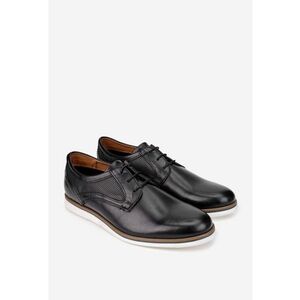 Pantofi piele naturala neagra pentru barbati imagine