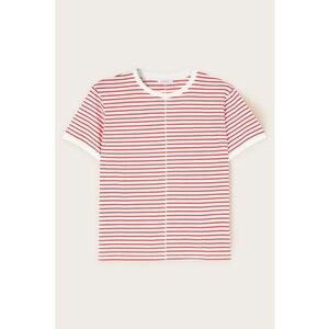 Tricou de bumbac cu model in dungi imagine