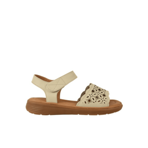Sandale casual - dama - 33177 crem - piele naturala imagine