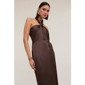 Rochie maxi cu decolteu halter imagine