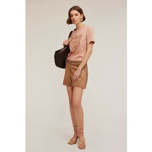 Pantaloni scurti cu model uni si pensa imagine