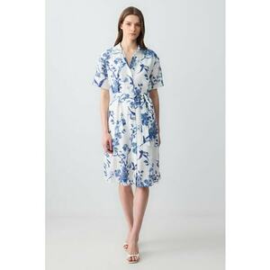Rochie midi cu model floral imagine