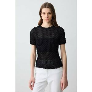Bluza semitransparenta texturata imagine