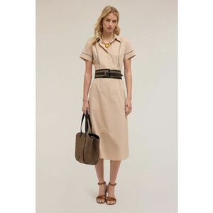Rochie midi cu buzunare laterale imagine