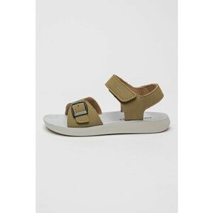 Sandale din piele nabuc cu segment cu inchidere velcro imagine