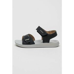 Sandale din piele nabuc cu segment cu inchidere velcro imagine