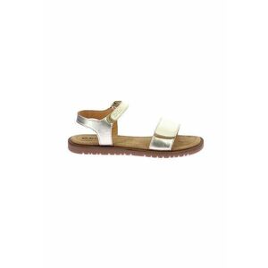 Sandale de piele cu aspect metalizat imagine