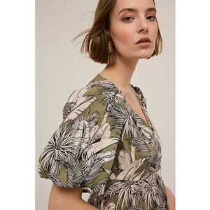 Bluza crop cu decolteu in V imagine