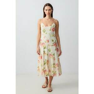 Rochie midi evazata cu bretele inguste imagine