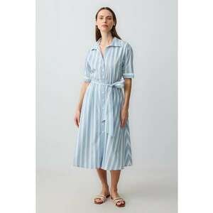 Rochie-camasa midi cu buzunare laterale imagine