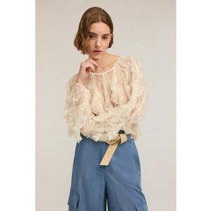 Bluza transparenta de dantela imagine