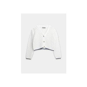 Cardigan copii - 54082 - Alb - Bumbac imagine