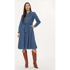 Rochie dama - 13031 - Albastru - Bumbac imagine