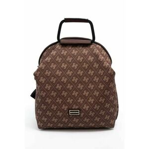 Rucsac din piele ecologica cu model monograma imagine