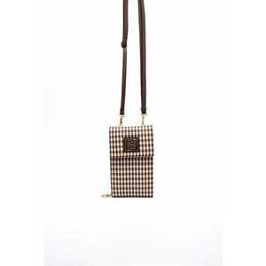 Geanta crossbody din piele ecologica cu model in carouri imagine