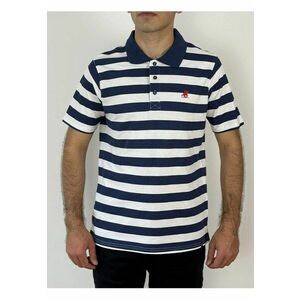 U.S. Grand POLO Tricou polo barbati cu imprimeu in dungi - Regular fit imagine