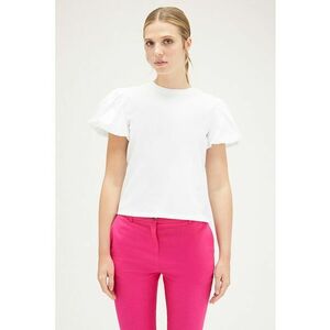 Bluza cu model uni si maneci evazate imagine
