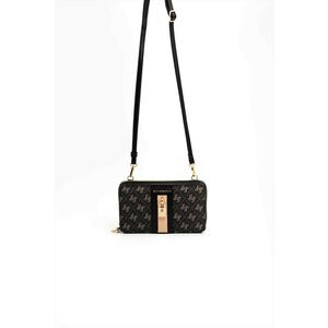 Geanta crossbody din piele ecologica cu model - Negru imagine