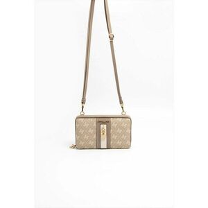 Geanta crossbody din piele ecologica cu model - Maro imagine