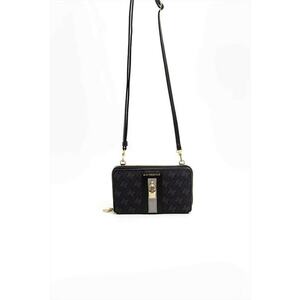 Geanta crossbody din piele ecologica cu model - Negru imagine
