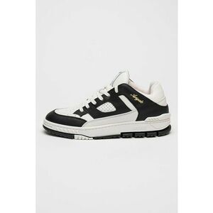 Pantofi sport de piele cu talpa plata si logo imagine