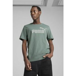 Tricou din bumbac cu decolteu la baza gatului si logo imagine