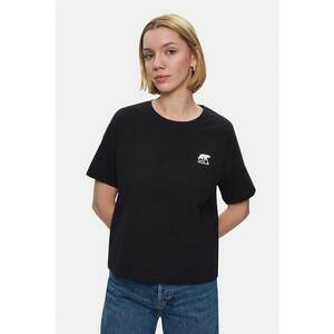 Tricou cu decolteu la baza gatului si logo discret Kenzie imagine