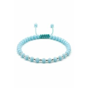Bratara cu bile din Argint 925 si cristale Baby Blue - barbat imagine