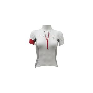 Tricou Stand-Up Collar S/S 1/2 Zip Gavia 410891-10000 - pentru femei - Alb imagine
