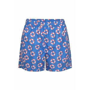 Pantaloni scurti de baie cu model si talie elastica imagine