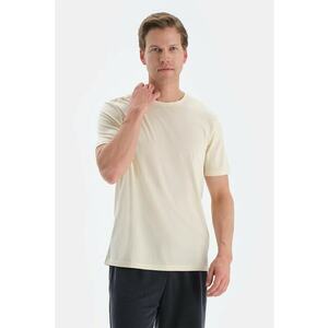 Tricou de bumbac cu decolteu la baza gatului imagine