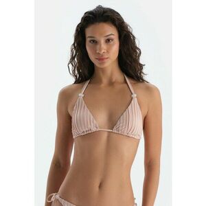 Sutien cu cupe triunghiulare si model in dungi imagine
