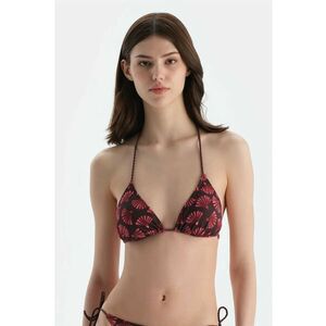 Sutien de baie cu cupe triunghiulare si model imagine