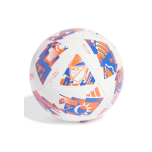 Minge fotbal Adidas MLS Club - marime 5 - alb/rosu imagine